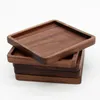 Wooden Coasters Black Walnut Cup Mat Bowl Pad Coffee Tea Cup Mats Dinner Plates Kitchen Home Bar Tools Coasters for Wooden Table Wholesale