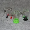 Narghilè bong Ash Catcher con contenitore in silicone da 5 ml 14mm vetro ashcatcher bong pipa ad acqua dab oil rig accessorio fumo