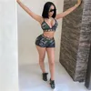 Anjamanor Plaid Sexy 2 Piece Set Women Top Top и Shorts Beach Outfits 2020 Summer Club Ношение Шеплер Короткие наборы D35I93 Y203299191