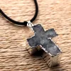 Bijoux Collier Pendentif Crystal Naturel Crystal Britannique Crystal Crystal Crosstal Cross Diy Accessoires