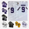 NCAA Custom Lsu Tigers Футбол Джерси 7 Тиранн Матею Патрик Петерсон Леонард Футнетт 40 Девин белый 33 Джамал Адамс 9 Джо Бурреа Я'марр Чейз Грант Delpit