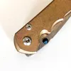 Sınırlı Özelleştirme Versiyonu Chris Reeve Katlanır Bıçak Inkosi Anodize Titanyum Kulp High End Şam bıçakları Perfect Pocket EDC Taktik Kamp Aletleri