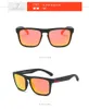Высококачественные поляризованные солнцезащитные очки мужчины Драйверные оттенки мужские старинные солнцезащитные очки для мужчин квадратная черная рамка синие зеркальные линзы лето UV400
