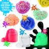 108 stks Diy Slime Kit Levert Clear Crystal Slime Maken Schuim Kralen Glitter Fruit Plakjes En Vissenkom Jewelr 201226