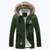 Mode Bontvoering Jas Parka Mannen Winter Dikke Warme Heren Jas en Jassen Casual Kapmantel Outwears Liefhebbers Kleding 201119