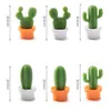 6pcs Cactus Fridge Magnet Refrigerator Sticker Succulent Magnetic Set Cute Resin Plant Ornament Home Kitchen Decoration5397503