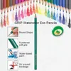 Brutfuner 4872150180 Colori Matite acquerellabili per disegnare Arte Matite colorate per schizzi Ombreggiatura e colorazione 201116