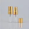 100 pièces/lot 2 ML Parfum verstuiver vaporisateur de voyage pour parfum Portable vide contenants cosmétiques avec pompe en aluminium