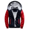2020 Jackets Jacket Hoodies Winter Warm Fur Lined Fleece Zipper Hooded Male Sweatshirt Men Colorblock For Coat Ipqvp9831625