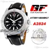 GF Colt A1738811-BD44BLT ETA A2824 Automatisk Mens Watch Svart Texturerad Ring 44mm Sapphire Black Leather Best Edition PtBL Puretime TZZ01B2