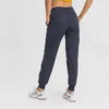 Woven Pocket Yoga Pants Loose Joggers Quick Drying Elastic Running Fiess Sports fashion Gym Clothes Drawstring Women Panties Leggings Tight