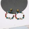 Trendy Designer Colorful Earrings Creative Letters Earrings Women Diamond Charm Studs Exaggerated Earrings Jewelry Accessories Wholesale