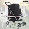4 Wheels Pet Stroller Cat Dog Cage Cage Wspetryser