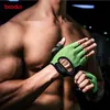 BOODUN Fitness Gloves Weight Lifting Gym Gloves Men Sports Workout Exercise Training Protect Wrist Weightlifting Dumbbells Q0108