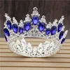 Haarclips Haarspeldjes Mode Kronen Barok Luxe Kristal Bruidskroon Tiara's Lichtgoud Diadeem Tiara's voor Vrouwen Bruid Bruiloft 316E