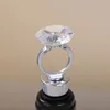 Crystal Diamond Ring Wine Stoppers Home Keuken Bar Gereedschap Champagne Fles Stop Bruiloft Gast Gift Geschenken Box Verpakking