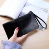 HBP New Fashion Women Office Lady Pu Leather Long Purse Clutch Zipper Business Wallet Bag Card Holder Big Capacity Wallet Blue238o
