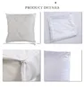 Hot Heat Printing White Sublimation Pillow Case Blank Pillow Covers OEM Cushion 40X40CM 45*45cm without insert bolster