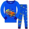 Kids boy girls clothing pajamas set 100% Cotton Children Sleepwear 2 Pieces Cartoon Tops Pants Toddler Kid Clothes Pyjamas LJ201216