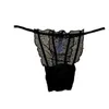 Mutande da donna sexy Pizzo Scava fuori Mutandine Fiocco Biancheria intima trasparente Fasciatura Perizoma senza cuciture Punto d'onda Lingerie Perizoma femminile