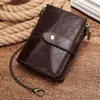 HUMERPAUL Rfid Genuine Cow Leather Wallet Men Coin Purse Male Cuzdan PORTFOLIO Man Portomonee Small Mini Walet Pocket Quality191q