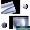 100Pcs Matte Silver Aluminum Foil Food Vacuum Packing Pouches Tear Notch Open Top Heat Seal Snack Nuts Tea Storage Bags