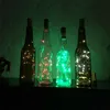 Luci a LED a forma di sughero solare a forma di fata notturna in filo di rame con luci a forma di bottiglia di vino, decorazioni per feste di Natale per matrimoni