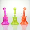 6 Inch Tinted Glass Bong Matrix Perc Dab Rig Hookahs Small Bubblers Pipe Tobacco Smoking Water Pipes Oil Rigs 14mm Bowl