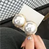 Stud Japan Vintage Symulowane Pearl Kolczyki 2021 Design Temperament Cuff Cuff Pendientes dla kobiet Wszystkie mecz