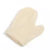 Guanti da bagno in sisal naturale Spa Doccia Scrubber Mitt Soften Smooth Renew Skin Anti-aging Free DHLWHT0228