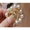3st Pearl Floral Crystal Brosch Rhoudium Pearl Flower Pins and Brosches For Women Wedding Bridal Corsage Decoration A241A177W