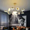 LED-kroonluchter in de hal moderne goud opknoping verlichting voor thuis woonkamer eet keuken slaapkamer indoor suspension lamp