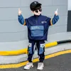 2019 Autumn New Fashion Children Boy Casual Clothing Set Kid Big Pocket Tracksuit PulloverPant 2Pcs Clothes Sets for Boys 410T9385806