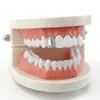 ゴールドシルバーCZブリングリルズマイクロ設定CZダイヤモンド石の歯グリル歯キャップヒップホップ歯科歯の歯の歯の歯が男性の女性のためのブレース
