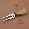 4pcs/set Oak Wood Wooden Handle Knife Fork Shovel Kit Stainless Steel Butter Spreader Graters For Cutting Baking Chesse Board Tool WLY BH4584