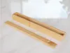 Portable Bambou Naturel Réutilisable Baguettes Boîte De Rangement Sushi Alimentaire Bâton Baguettes Cas