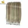 HumanHair Bundles Hand Ties Weft Remy Cuticle Aligned Hair Light Color Silver Grey Red Blue Purple HairExtenisons 140gram