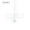 CLUCI 3PCS bonito meninas 925 esterlinas de onda de prata forma colar cadeia com fecho redondo 16 ou 18 polegadas para mulheres jóias sn015sb-1 q0531