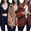 fleece jas jas bovenkleding shirt herfst winter womens tops jas mode solid merk casual jassen dameskleding klap5754