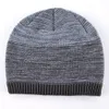 Bonnets d'hiver pour hommes minimalistes en laine tricotée Skullies garçons Hip Hop casquette automne gorros homme garder au chaud chapeaux doux pour hommes Bonnet Y201024