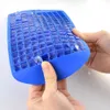Partihandel Silikon Ice Cube Tray Mini Cream Tools Maker Mold Freeze Mold Ice-Making Box Moulds WDH0633