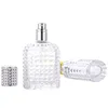 30ml 50ml Clear Grid Glass Tom Flaska Ananas Parfymflaska Bärbar Rese Dispenser Fragrance Cosmetics Flaskor Anpassad V2