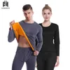 Conjuntos de roupas íntimas térmicas para homens de inverno Thermo Roufe