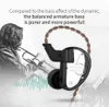 KZ AS06 IEM 3BA Balanced Armature Headphone HD Sound in Ear Monitor HiFi Stereo Noise Cancelling Earbuds Triple-Driver Universal-Fit in-Ear