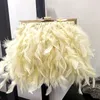 Sac à bandoulière en chaîne de plumes assister à un mariage sac de fête rêve douce dame sac personnalité sac à main défilé de mode sac à main