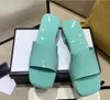 2021 Nouvelle arrivée Filles Casual PU Pantoufles Mode Femme Belles talons épais colorés Diapositives Dame en plein air Sandales compensées sexy Rose Vert 41 # G4