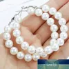 1 Pair Elegant 8mm White Pearls Statement Earrings Women Oversize Pearl Circle Ear Rings Earrings Gift