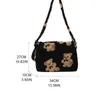 Donne agnello come tessuti Spalla Crossbody Borse Borse di pellicce soffice per orso H8WD197H