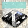 Kaload® Smart bezprzewodowa skala tłuszczowa USB + Solar Charing BMI Waga Cyfrowa skala dla masy ciała z analizatorem aplikacji - różowy