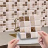 10st 3D Selfadhesive Mosaic Tile Sticker Kitchen Badrum Väggklistermärken Dekor9645977